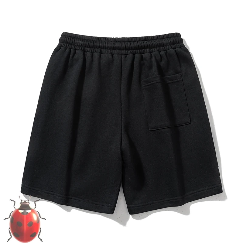 Retro Street Letter Print Heavyweight Quarter Shorts Men's and Women's Trendy Loose Sports Basketball Casual Shortpant