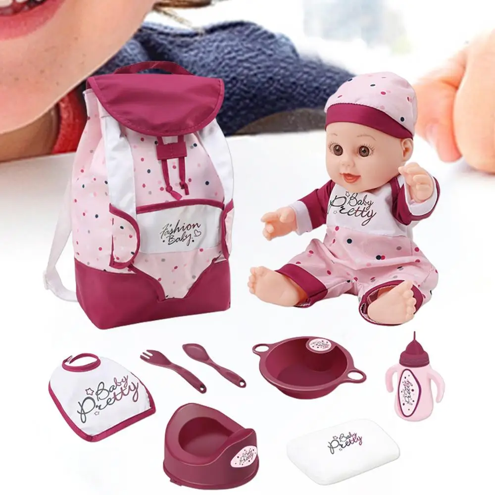 Realistic Newborn Baby Dolls Real Looking Baby Dolls Babies With Bottles Plates Spoon Scarves Real Life Toddler Dolls For Kids