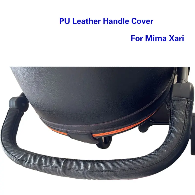 Baby Stroller Leather Pu Handle Cover Bumper Protective Armrest Covers Carriage Accessories 1PC For Mima Xari Stroller Pram