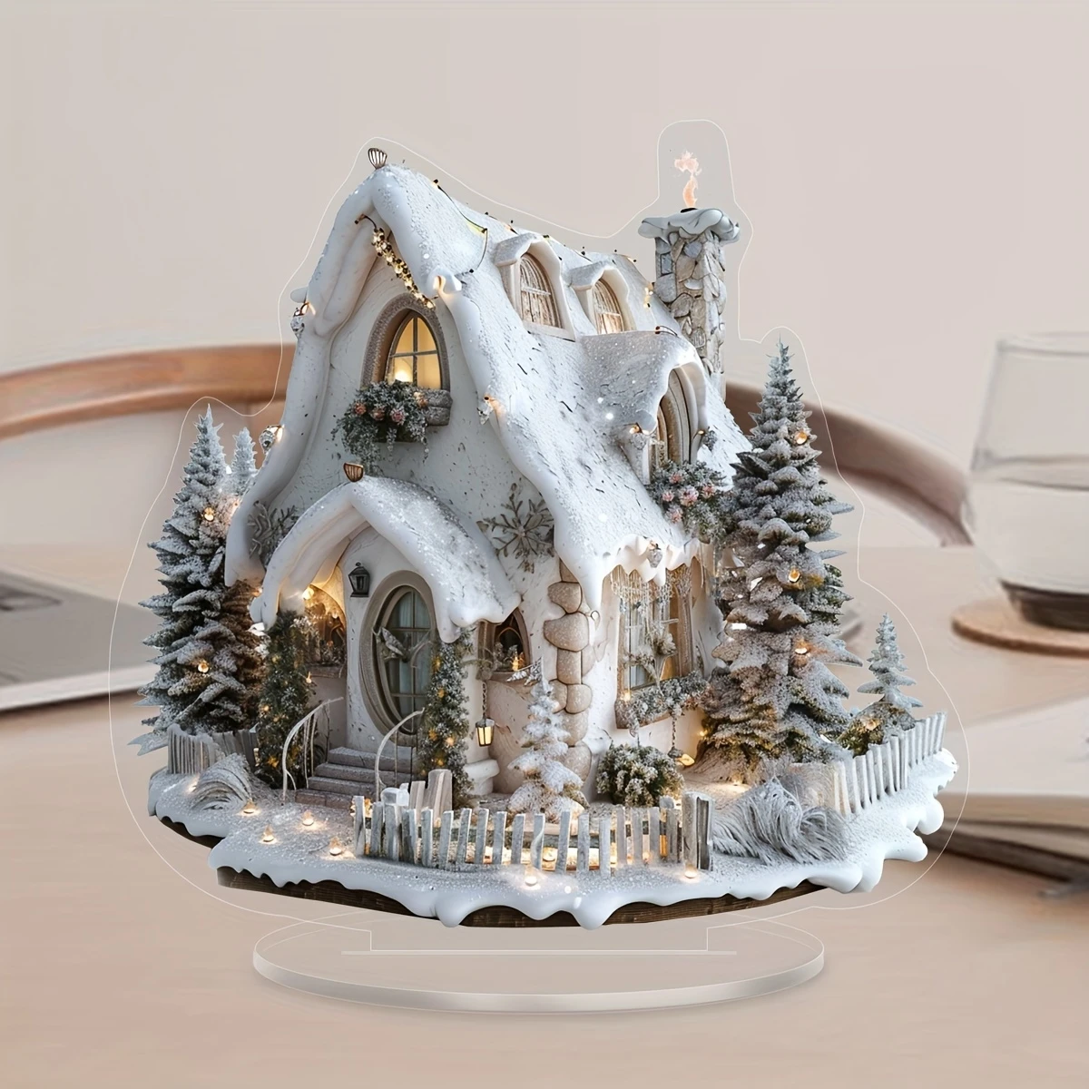 Snow Scenery Christmas House 2