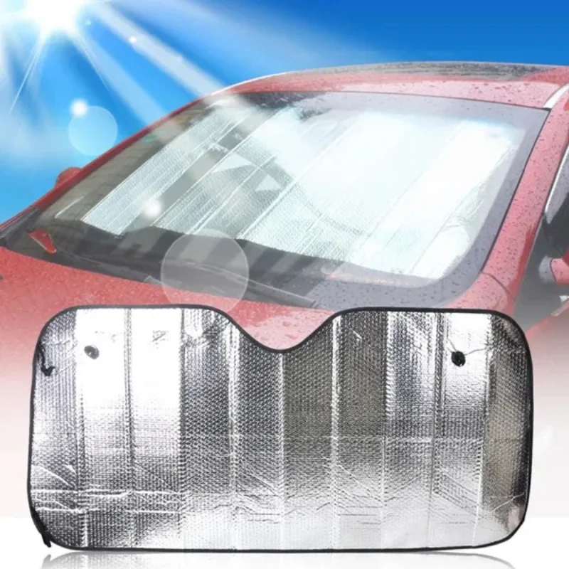 

Car Front Window Sunshade Sucker Sun Block UV Protection Shade Sun Windshield Visor Cover Auto Curtain Sunshade Accessories