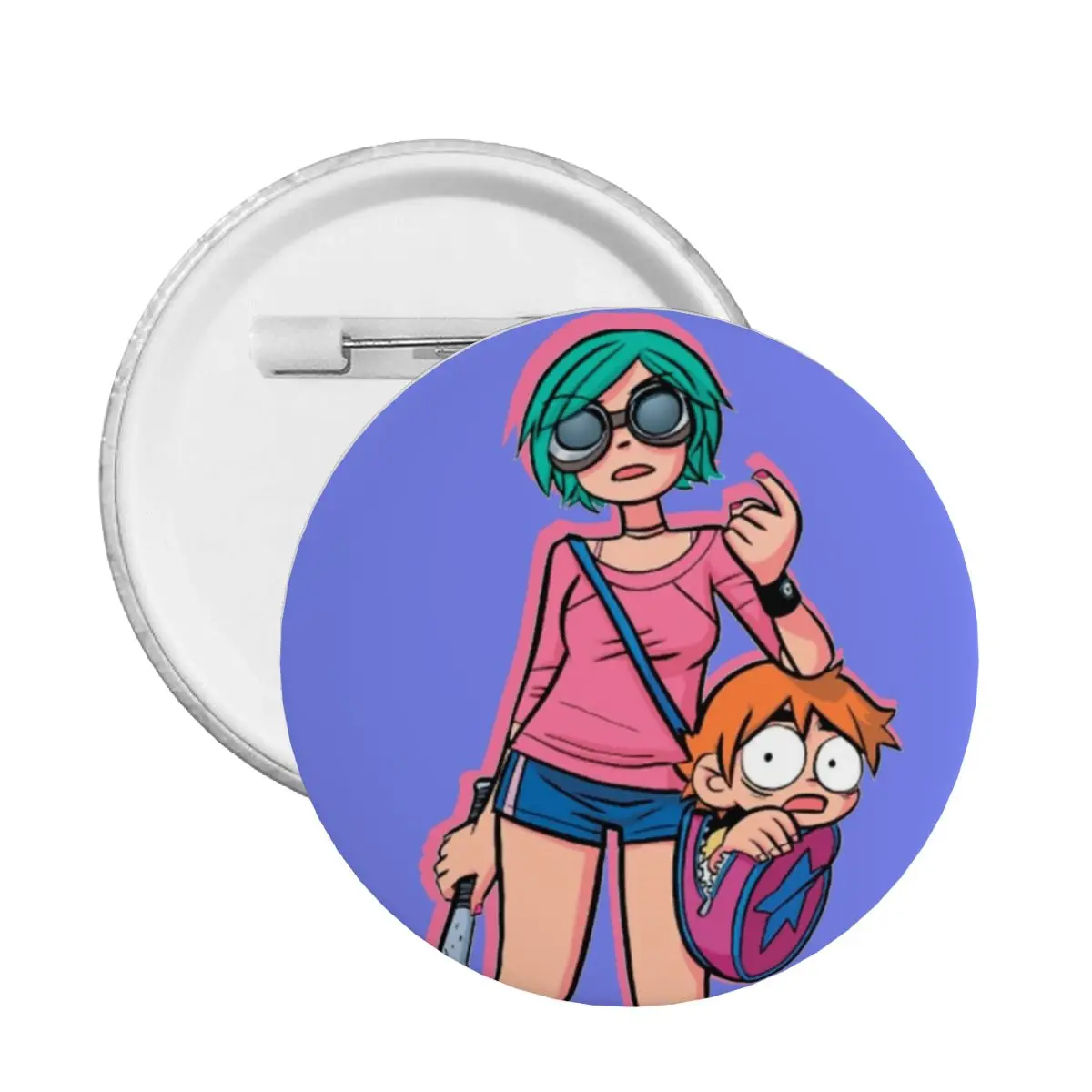Scott Pilgrim Soft Button Pin Custom Fashion Ramona Flowers Pinback Badge Spille Regalo Per Gli Amici