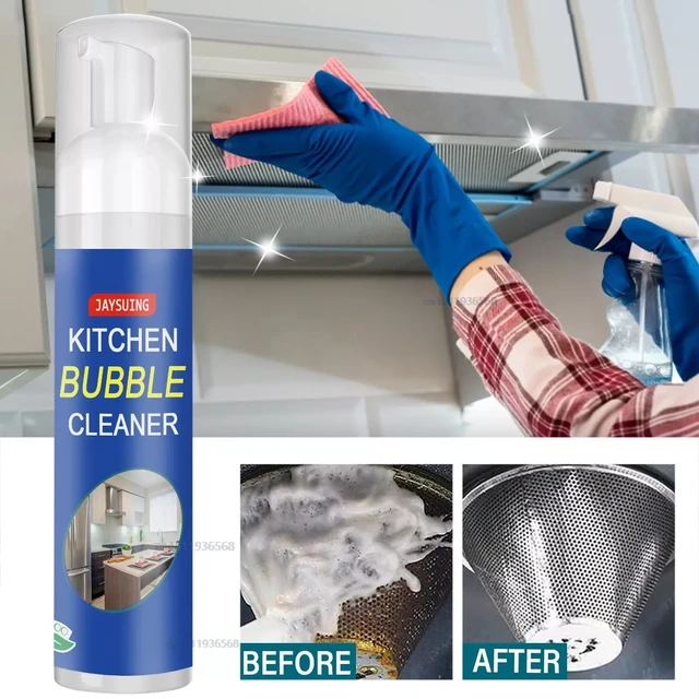 Kitchen All-Purpose Bubble Cleaner Foam Spray Grease Cleaner Multi-Function  Cleaning Agent Bathroom Kitchen Bubble Cleaner - AliExpress