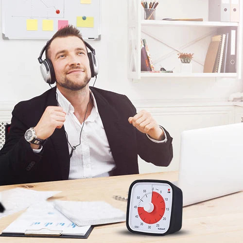 Timer Visivo Da 60 Minuti Con Supporto Magnetico E Pieghevole - Ideale Per Cucina, Studio, Lavoro E Gestione Del Tempo Per Bambini E Adulti - Foto 7