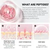 VIBRANT GLAMOUR 10PCS Peptide Collagen Face Serum Anti-Aging Moisturizing Remove Wrinkle Fine Lines Whitening Firming Skin Care 5