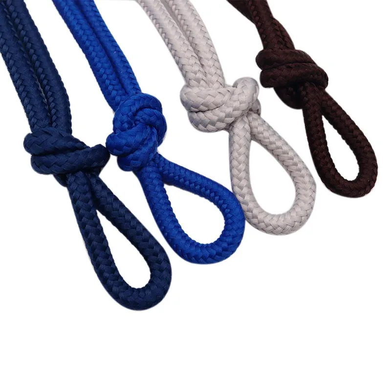 Weiou Laces 6MM Male Shoelaces Plain Color Hoodie Lacets Polyester Round Ropes Tied Tightly Sneaker Accoessory Retail One Pair