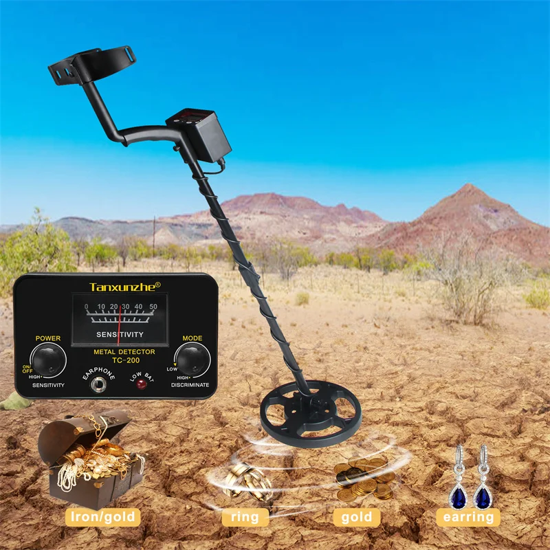 TC 200 Tanxunzhe Multifunction Metal Detector Pinpointer Professionele Goud Detectoren Schat Hunter Tracker Seeker Metal Finder