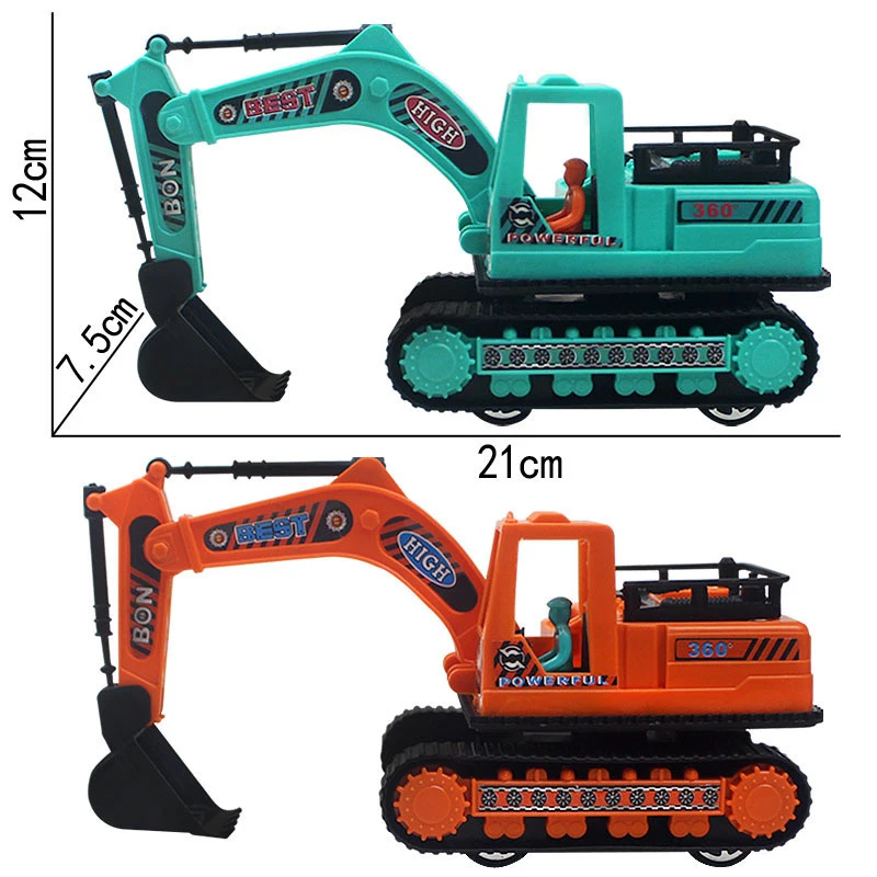 Engineering Diecast Toys for Boys Plastic Construction Excavator Kids Truck Children Vehicle Model Gifts - 5