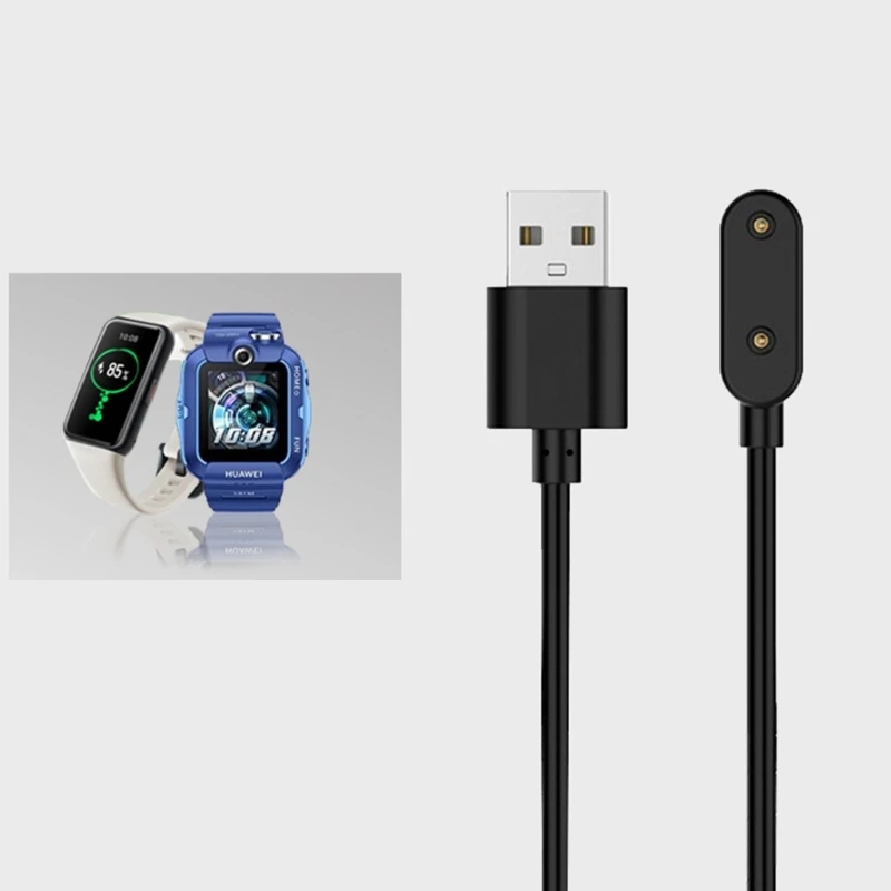 Smartwatch Charger Dock Adapter 2 Pin USB Charging Cable Power Charger for Band 7 6 /Watch Fit / Band 6