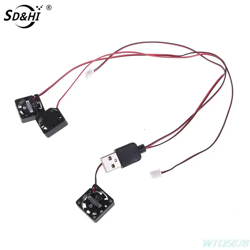 5v 12v 2CM 20MM Fan Cooling Fan 10000RPM Ultrathin Mini Laptop 2wire Silent Cooling Small