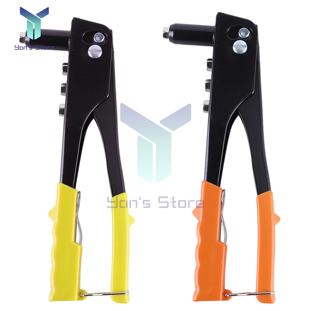 1Pc Single Iron Sheet Riveter Gun Kit 2.4/3.2/4.0/4.8 mm Riveting Head Hand Tool Set Gutter Repair Heavy Duty For Industrial Use