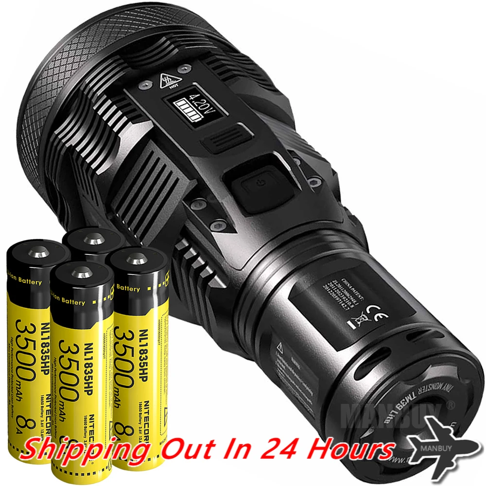 linterna LED 2023 TM39Lite, con 4 pilas recargables de 3500mAh, NL1835HP, 5200 y antorchas| AliExpress