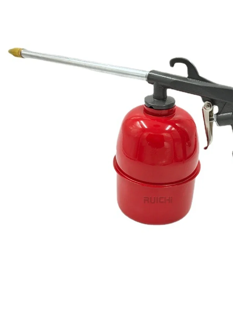 1 Pcs Zinc Aalloy Pneumatic Car Engine Cleaning GgunRed Pot Gray Car Repair Engine Oil Channel Cleaning Gun 5