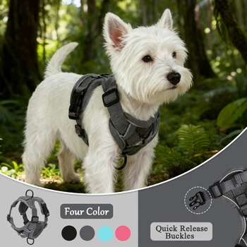 Reflective Pet Harness & Leash Set 1