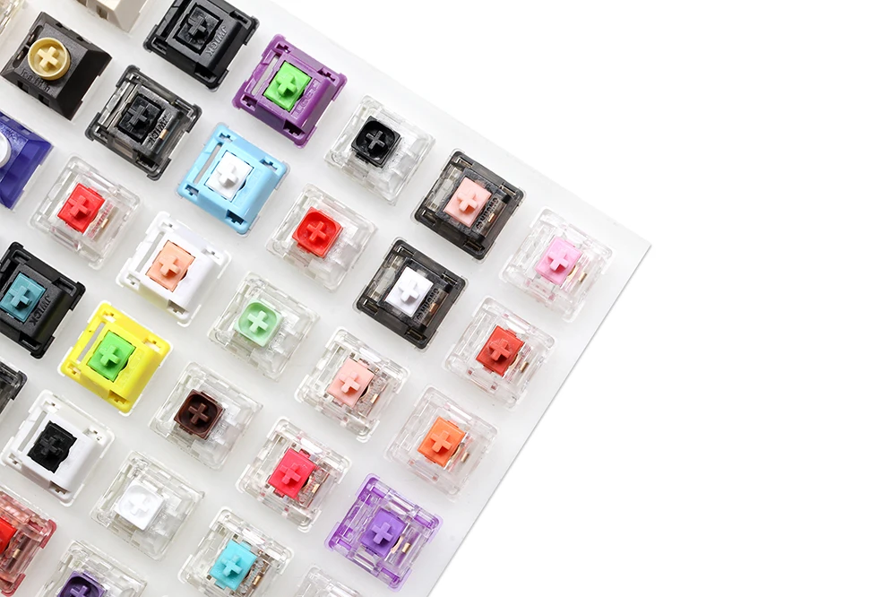 novo switch switches testador com base de acrílico em branco keycaps para teclado mecânico cereja kailh caixa doces gateron jwick lect