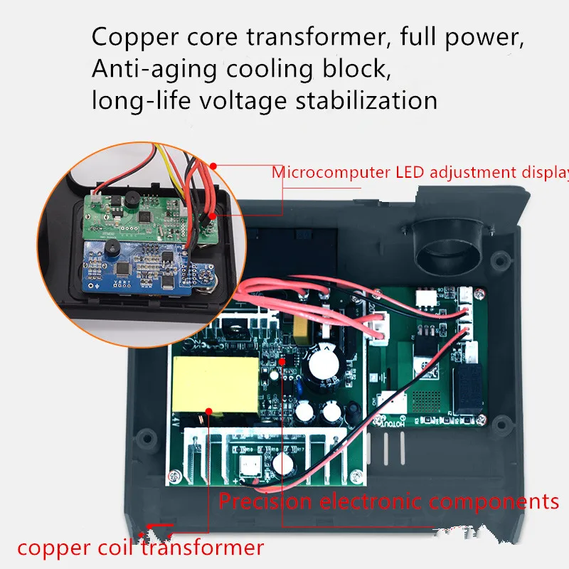 T12 210 115 Two in One Hot Air Gun Soldering Station LED dual Screen Digital Display Rework  Repair Tool With 7 Nozzles 3