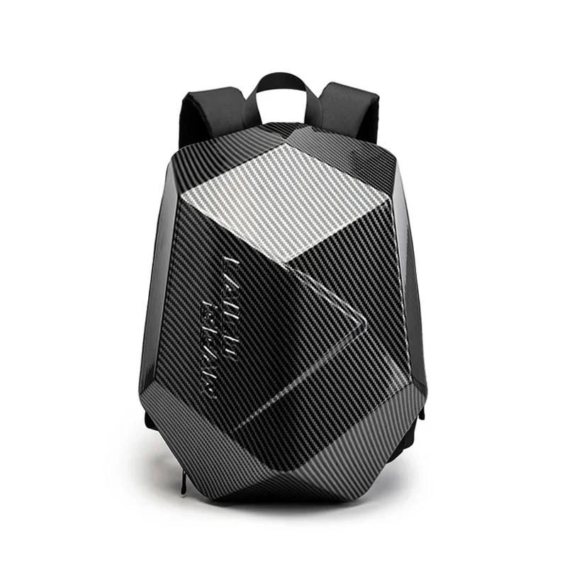 Motorcycle Rider Hard Shell Backpack Men Backpack  Oversized Easy Waterproof Riding Equipment Motorcycle Carbon Fiber Helmet Bag 4