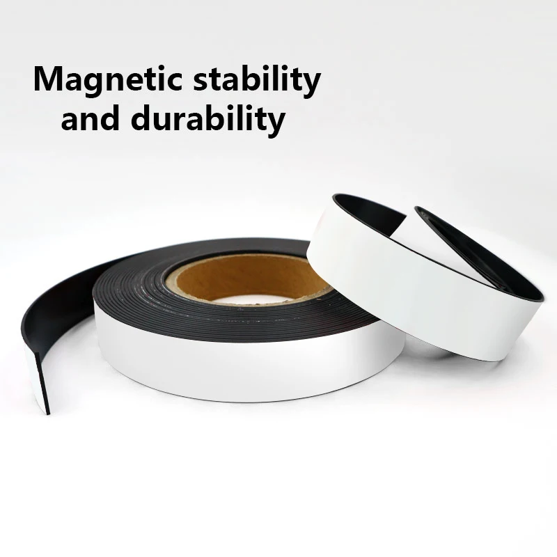 Strong Flexible Magnet Strip Self Adhesive Magnetic Tape Rubber Magnet Tape Lenght 39.37inch images - 6