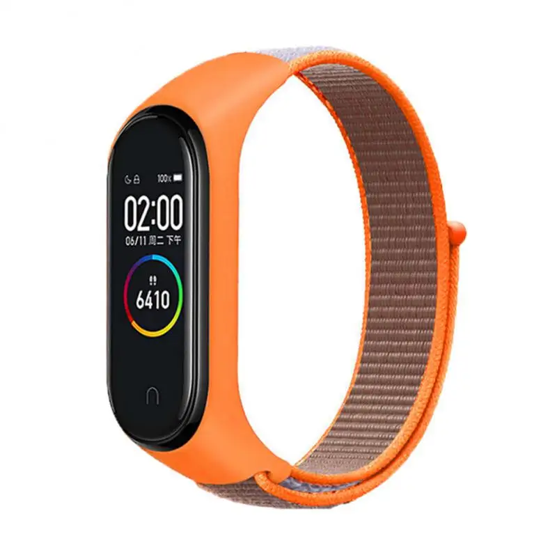 For Mi Band 3 4 5 6 Bracelet Replacement Strap Nylon Strap For XiaoMi Mi Band 6 5 4 3 Adjustable Elastic Sports Wristband