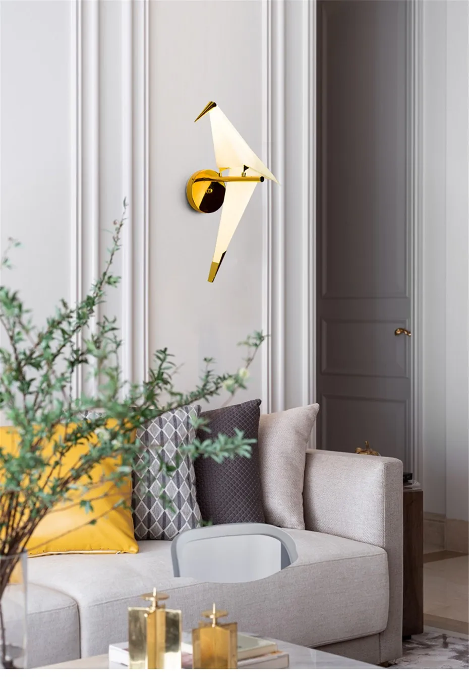 wall sconce lighting Nordic Creative Bird LED Wall Lamp Modern Bedroom Living Room Bedside Wall Lights Indoor Stair Decorative Lighting Wall Light wall mounted bedside lights