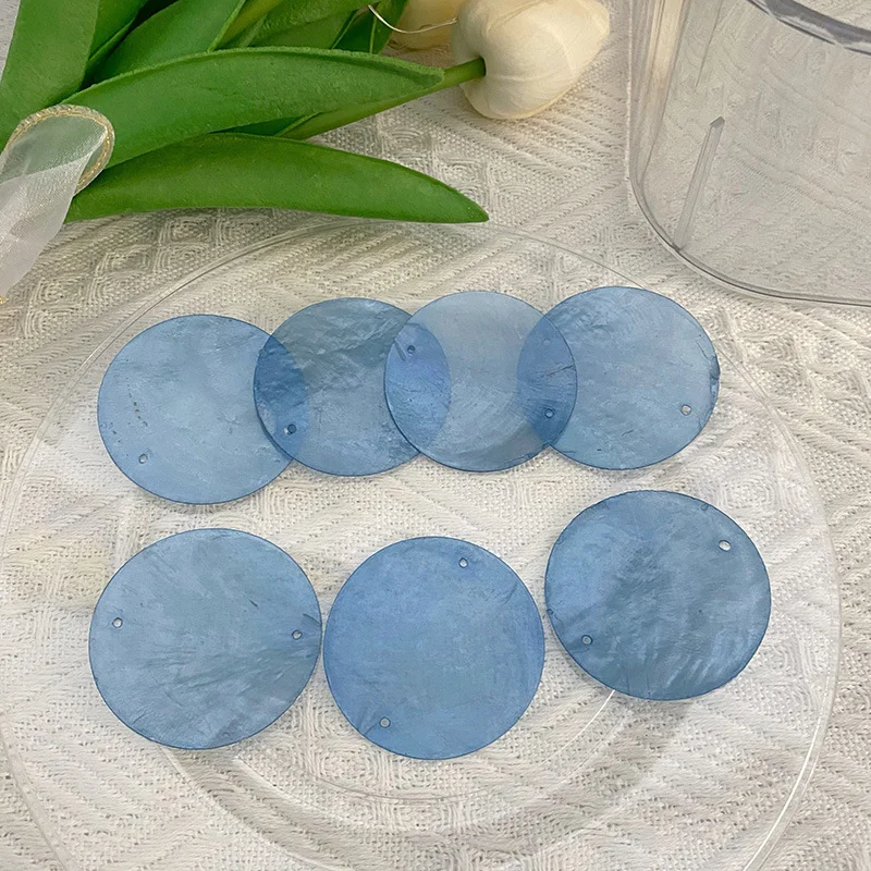 100pcs/set 5cm Natural Shell Ornaments DIY Material for Home Lamps Wind Chime Pendant Accessories Craft Earring Supplies