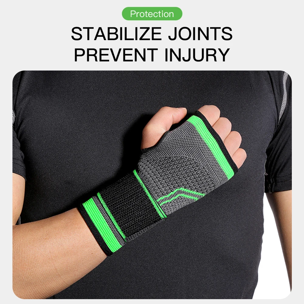 Description Picture 4 of item1pc Breathable Bandage Fitness Wrist Palm Support Weight Lifting Wrist Wraps Bandage Gym Training Men Hand Guard Wristband