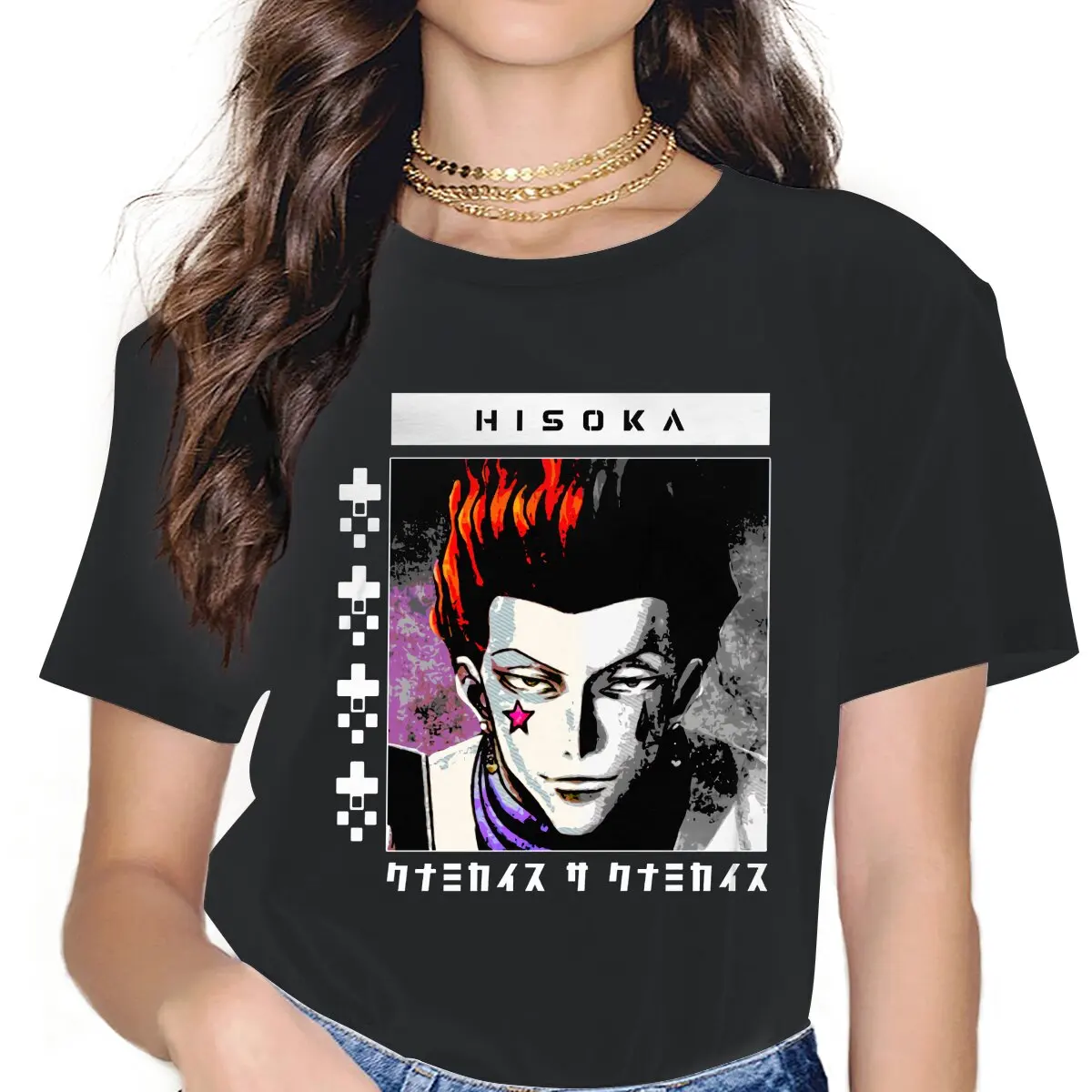 

Крутая женская одежда Hisoka Hunter x Hunter Аниме футболка Kawaii винтажные женские блузы