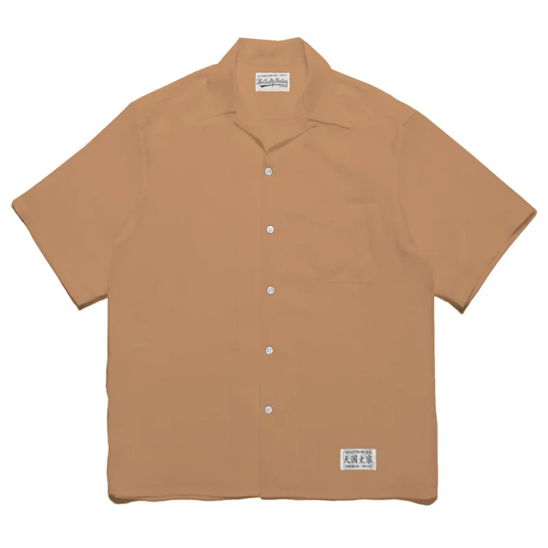 24ss Pure Colour Heaven Tokyo WACKO MARIA Short Sleeve Shirt Best Quality Summer Casual Mens Womens Hawaii Shirt Brand Tops 3