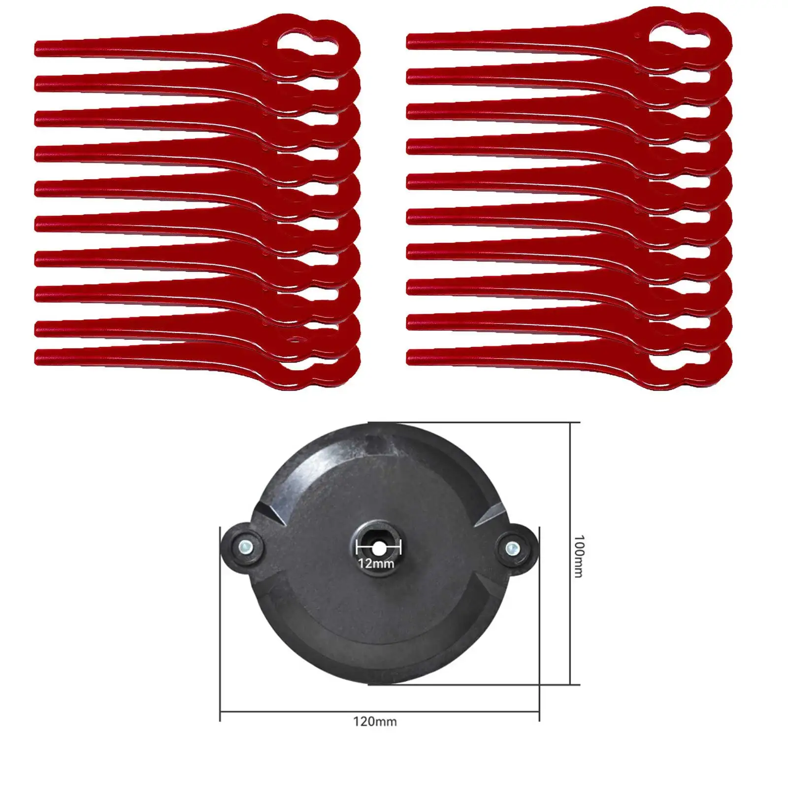 Grass Trimmer Head Brush Cutter Head Grass Trimmer Plastic Blade For Parkside PRTA 20Li A1311046 Lawn Mower Parts