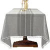 Restaurant cotton linen large tablecloth hotel conference event exhibition office table mat rectangular table cover 300cm 180cm 5