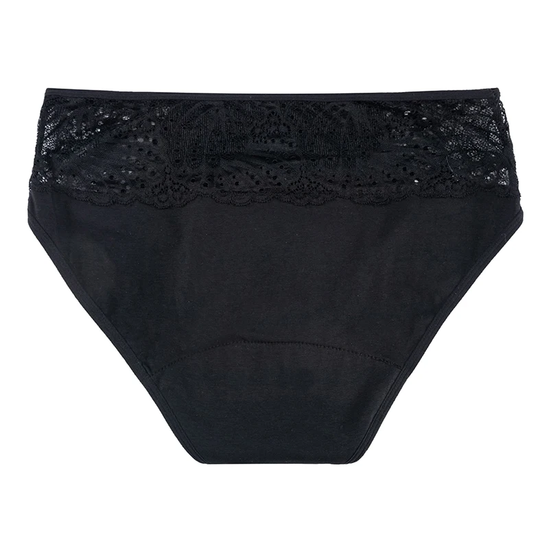 4-Layer Sexy Lace Leakproof Menstrual Panties New Breathable Fast Absorbent Underwear Women Menstrual Briefs Plus Size Lingerie 5