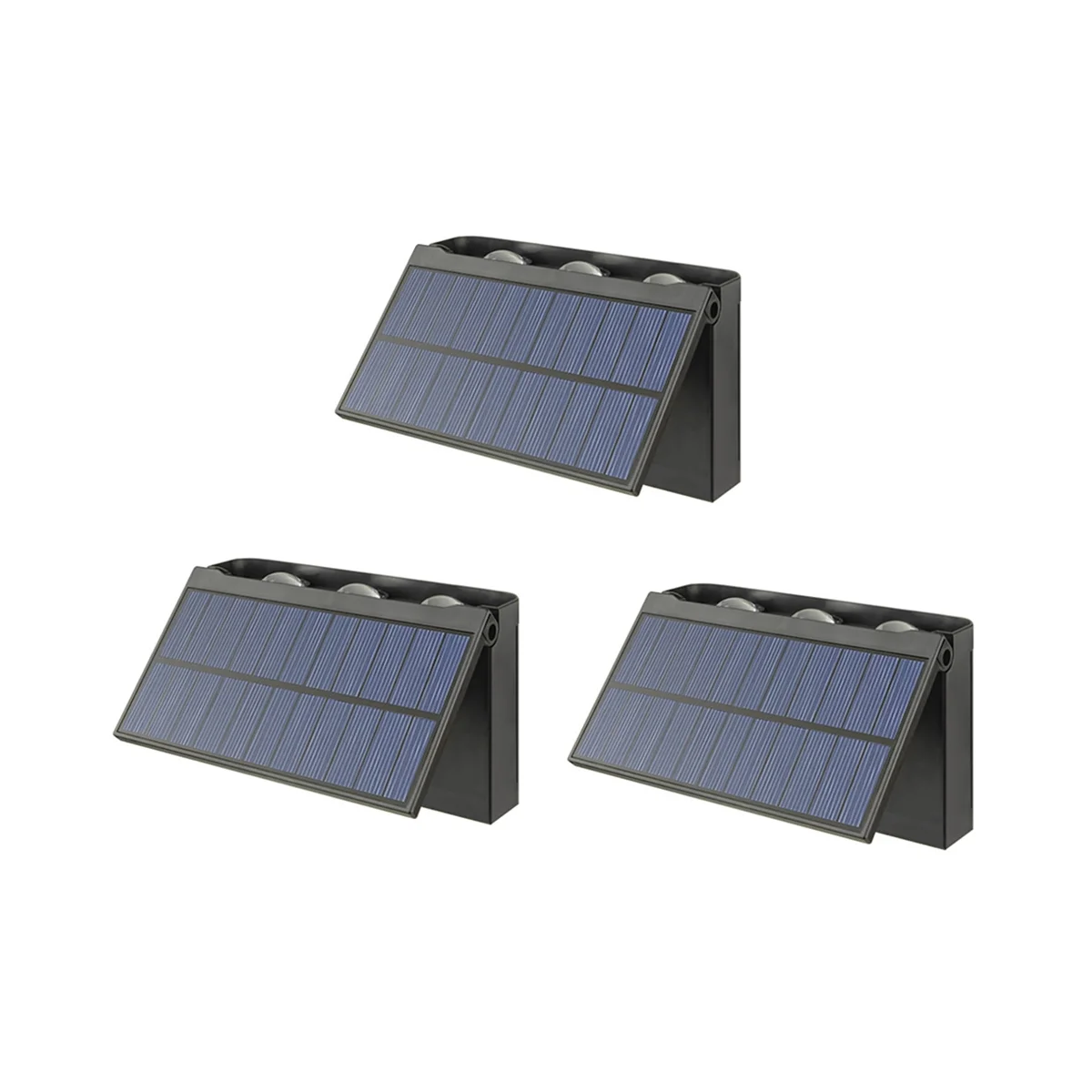 

3Pcs Solar Wall Light -LED Outdoor Wall Solar Light Waterproof Garden Wall Lighting for Villa Patio Stair Corridor