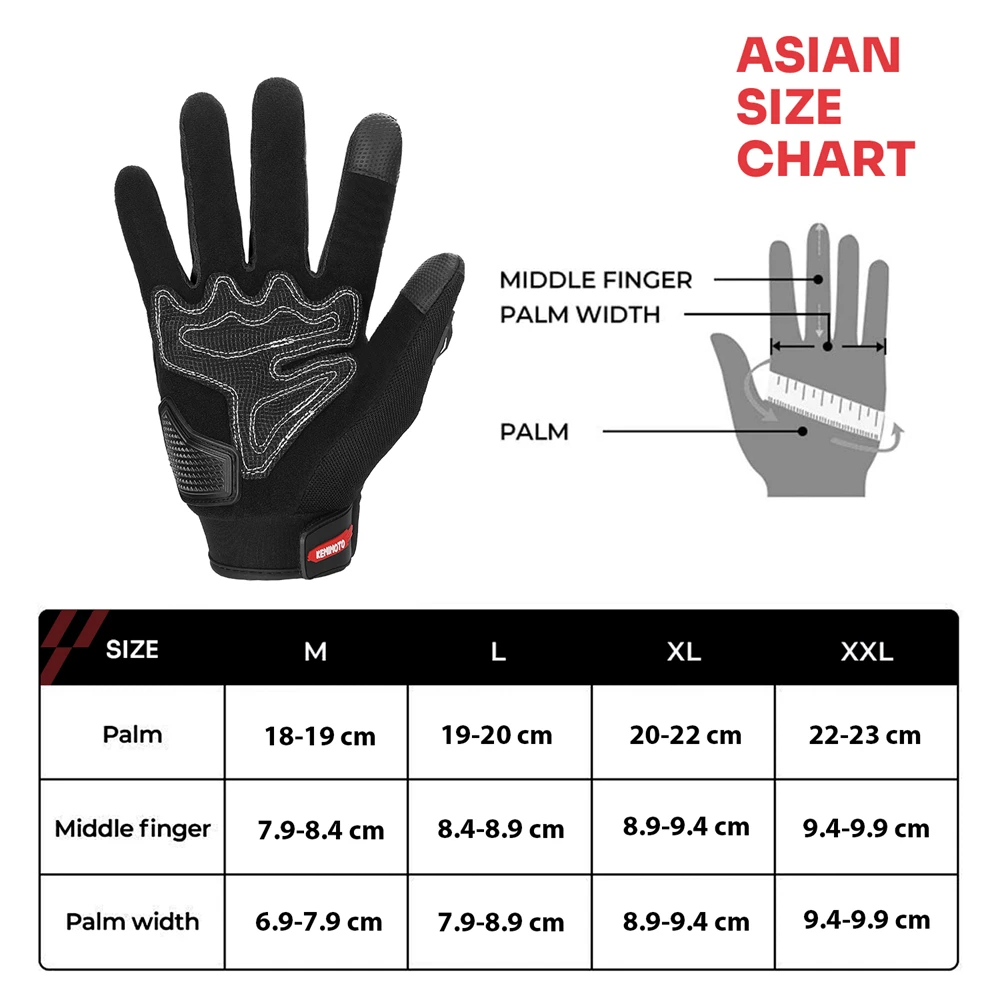 KEMiMOTO Motorcycle Gloves Men Cycling Mountain Bike Guantes Motocross Luvas Touch Screen Moto Gloves Men Spring Summer Winter best women's sunglasses for motorcycle riding