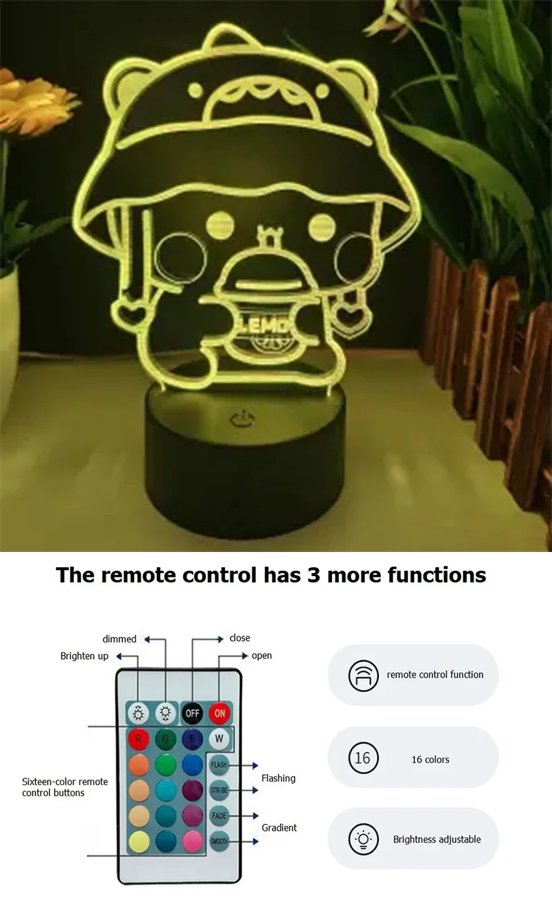 ADDLIVE Bubu Dudu Luce Notturna Per Bambini A LED - Panda In Silicone Morbido, 2 Modalità, Batteria Lunga Durata, Decorazione Cameretta
