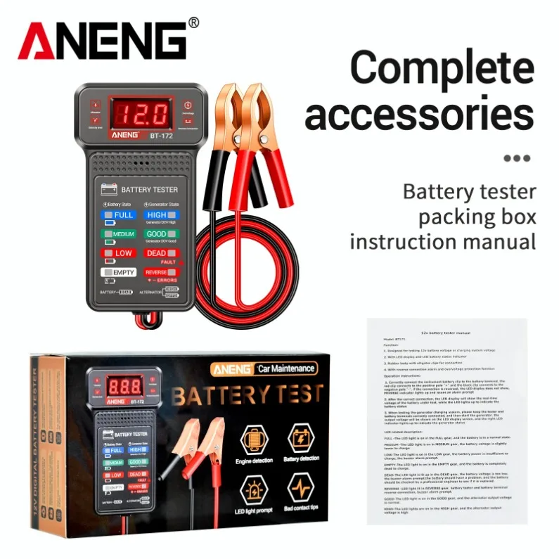 ANENG BT172 전압 및 전류 측정기 자동 차단 방화 기능 전기 유지보수 도구