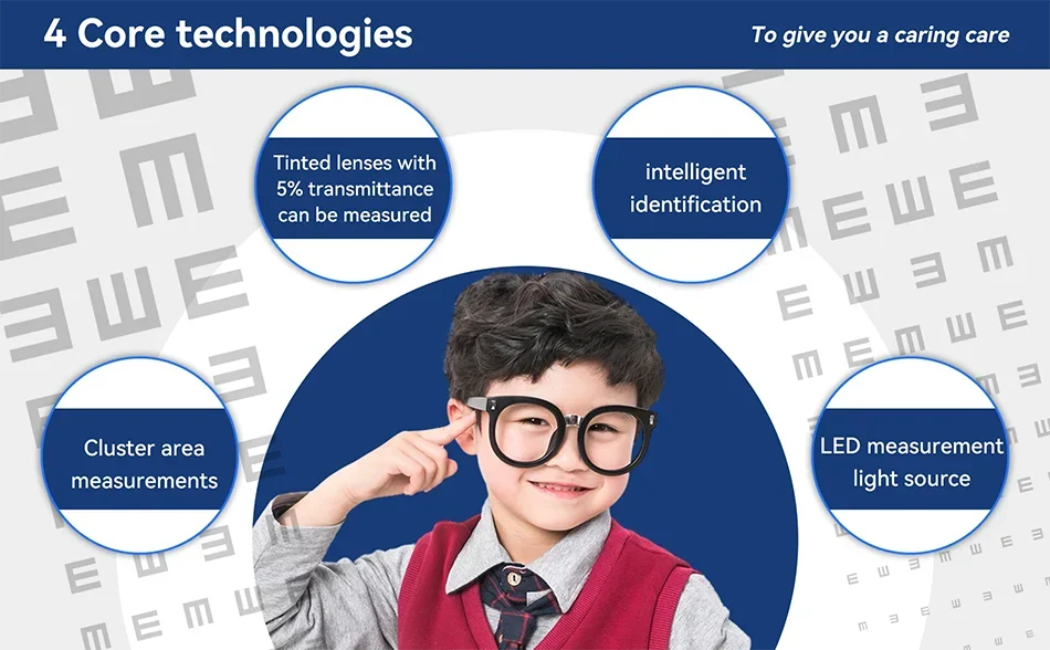 Digital Auto Lens Meter UV PD Printing Focimeter Lensometer Optical Equipments Instruments Lensmeter