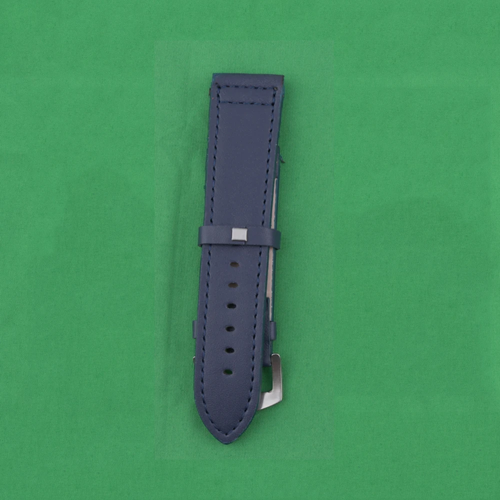 Premium PU Leather Watch Band in Coffee, Black, and Blue - Men's Collection