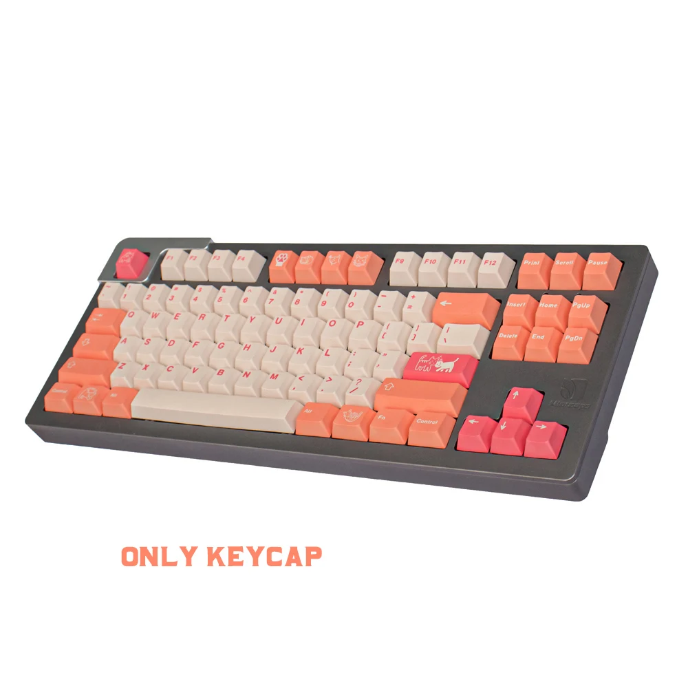 gmk laranja boi grande conjunto cherry profile keycap inglês personalizado personalidade keycaps para jogo de teclado mecânico