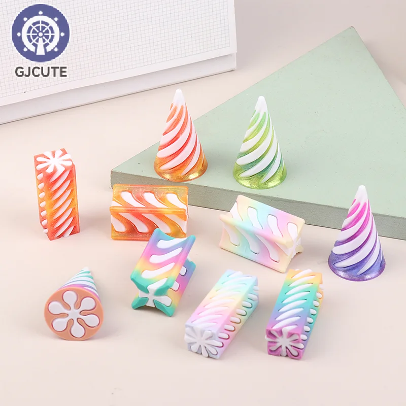 3D Printed Spiral Cone Toy Impossible Pyramid Passthrough Sculpture Mini Vortex Thread Illusion Pillar Helix Screw Fidget Toys