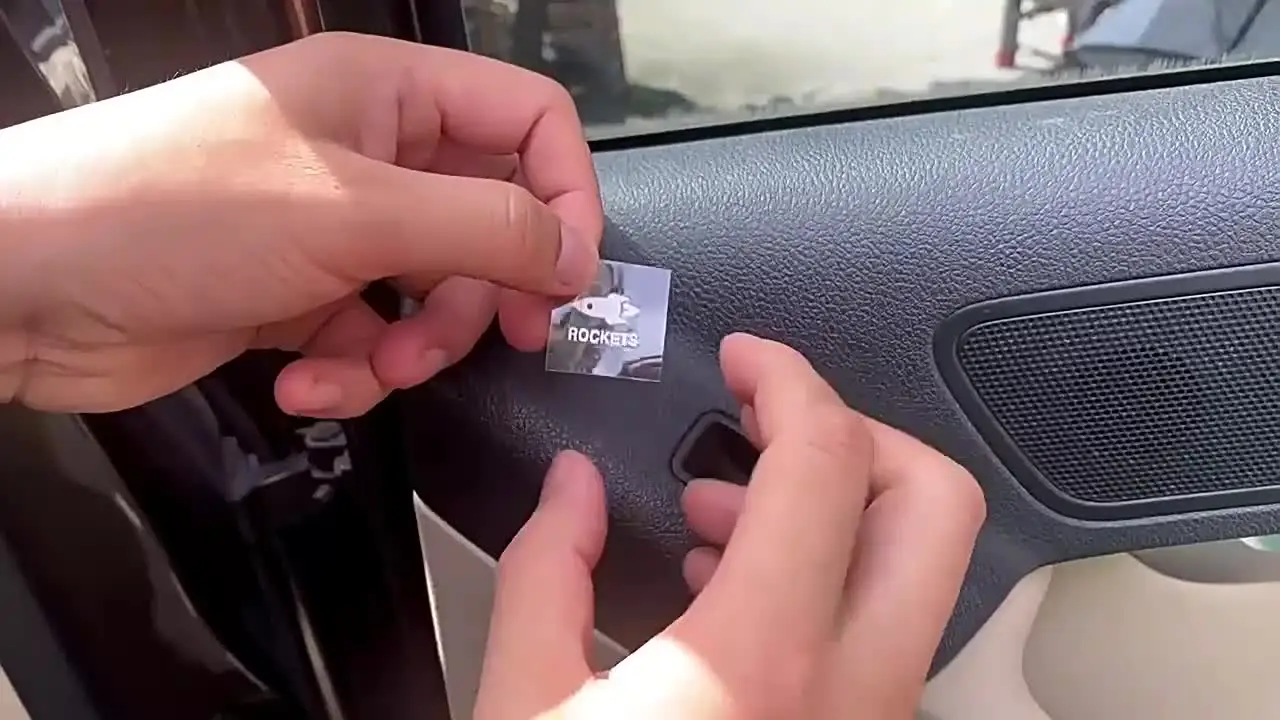 Syangkaitian Adesivi per pulsanti multifunzione, adesivo luminoso per auto, adesivi per luci per auto, adesivi luminosi Interruttore relè Decorazione Interruttore a bilanciere Etichetta Pannello circu