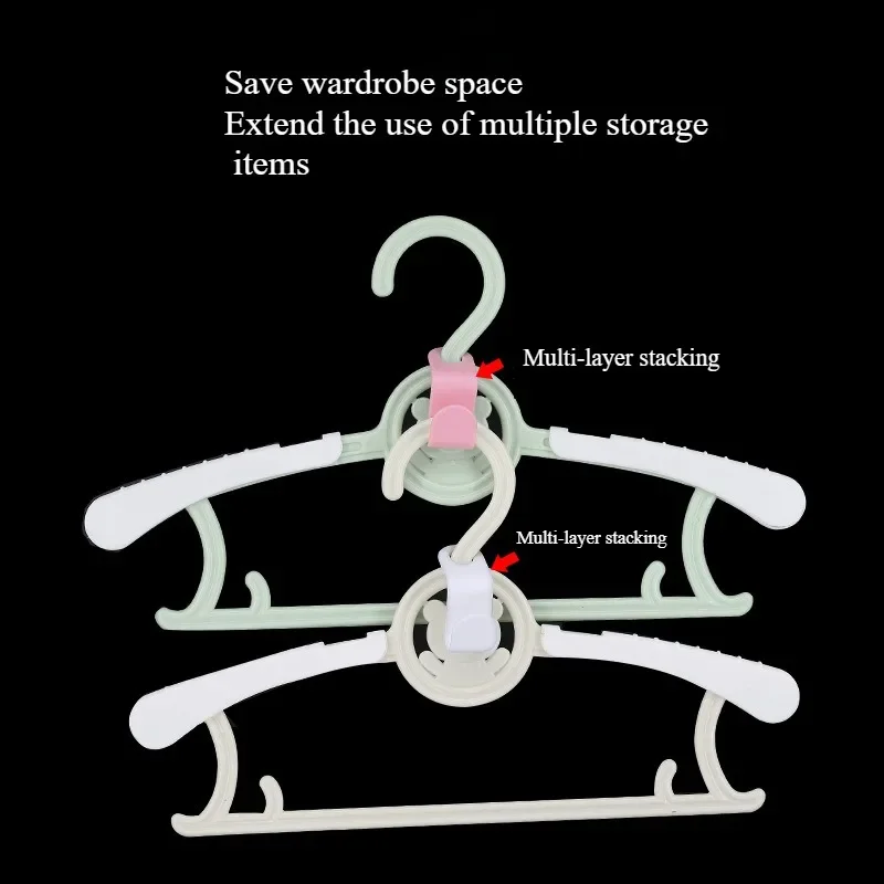 30pcs Mini Hanger for Wardrobe Connector Hangers Save Wardrobe Space Hook Up Cascading Plastic Coat Organizer Clothing 2