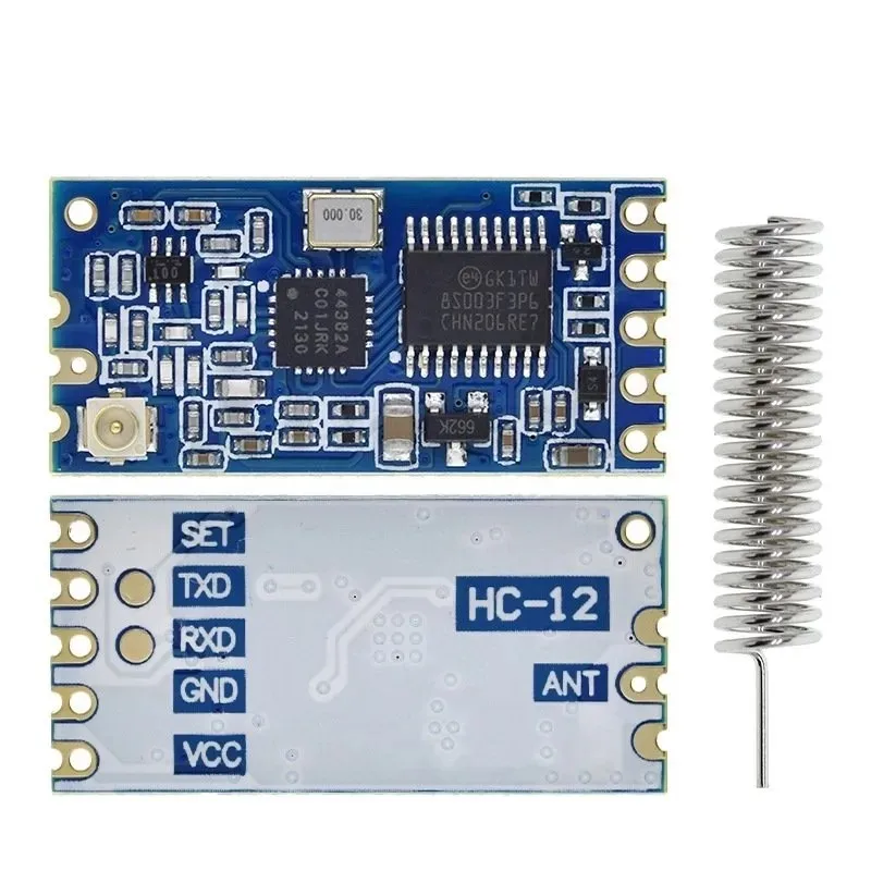 Módulo De Puerto Serie Inalámbrico SI4438, HC-12, 433Mhz, 1000m, Con Antena, Reemplaza Bluetooth - AliExprs