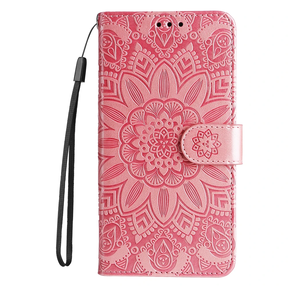 Sunflower Leather Wallet Phone Case - Flip Cover