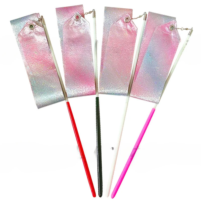1pcs Random Color Flashing Star Gym Ribbon Dance Streamer for Rhythmic Gymnastics Artistic Performance Kids Training Accessories