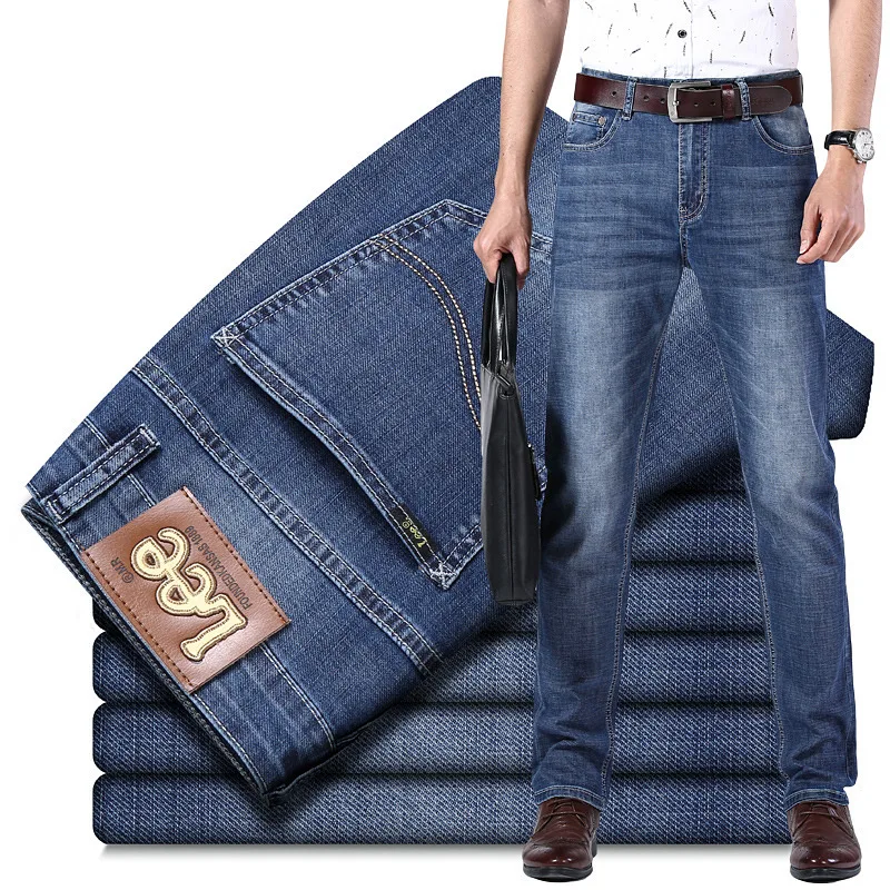 Luxury Brand Jeans Men Spring Autumn High Quality Jeans Men Business
