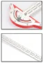 Protractor Stainless Steel Woodworking Edge Ruler Angle Finder Vernier Caliper Measure Tool Baseboard Crafts Carpenter Tool 6