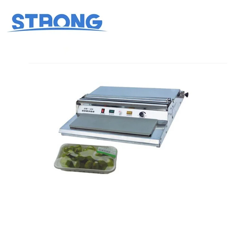 

HW-450 Model Manual Plastic Wrap Fish Meat Seafood Food Packaging Machine/ Hand Wrapping Machine Film Wrapper for Food Fruit Tra