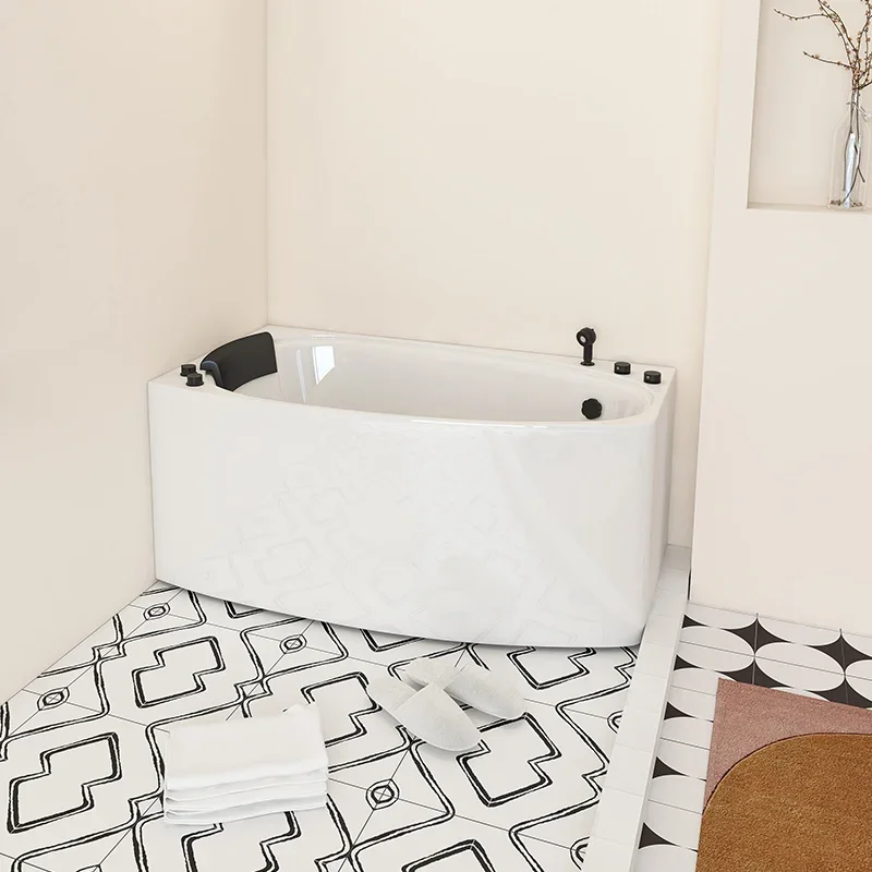 Small Apartment Japanese Bathtub Bathroom Massage Surfing Arc Independent Constant Temperature Bathtub