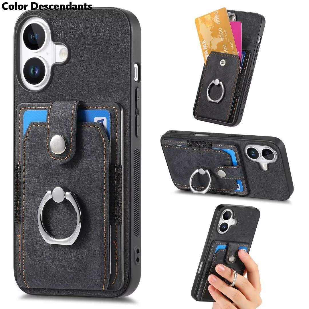 Luxury Leather Back Cover Case with Card Holder