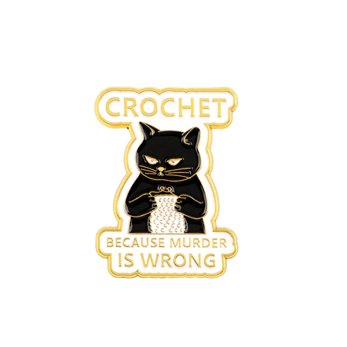 Eat The Rich Enamel Lapel Pin – Bold Accessory for Hats, Clothes, Backpacks & More